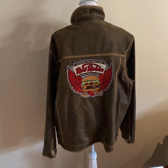 Red Robin 2017 Leather Jacket - never worn. See tags in NWOT. - Picture 4 of 11